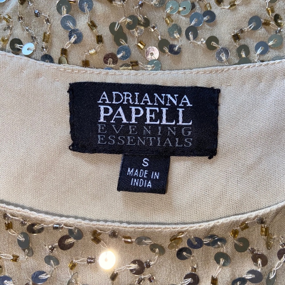 NWT ADRIANNA PAPELL Evening Essentials Blouse Sz S - Picture 7 of 8